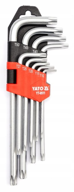 YATO YT-0511 Klucze imbusowe torx t10-t50, 9 cz.