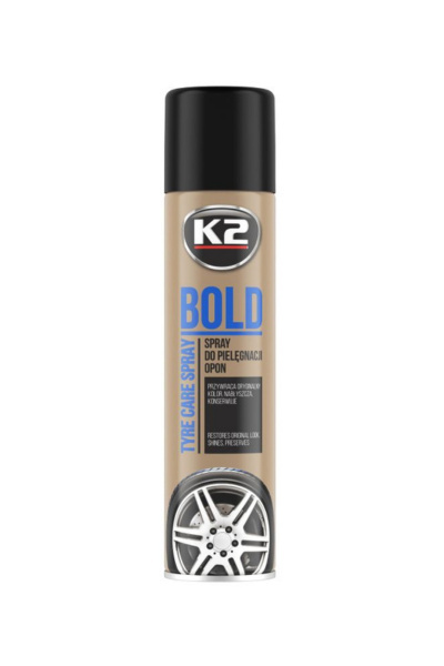 K2 BOLD 600 ML - Spray do nabłyszczania i pielęgnacji opon